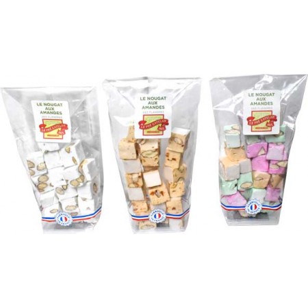 Lot de 3 sachets nougats au...
