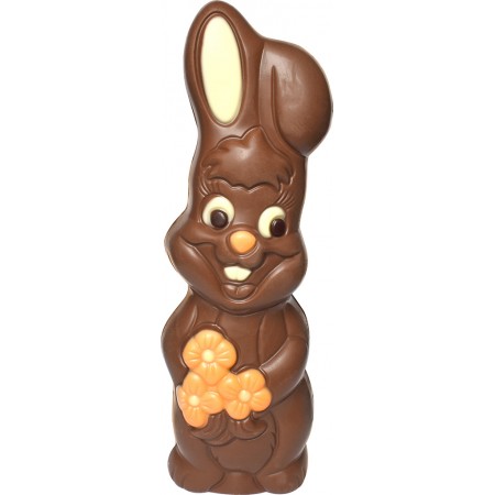 Lapin fleur chocolat lait 125g