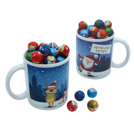 4 Mugs Noël décor Père Noël...
