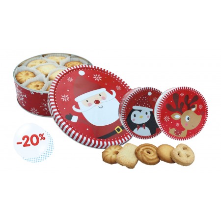 2 coffrets métal décor Noël...