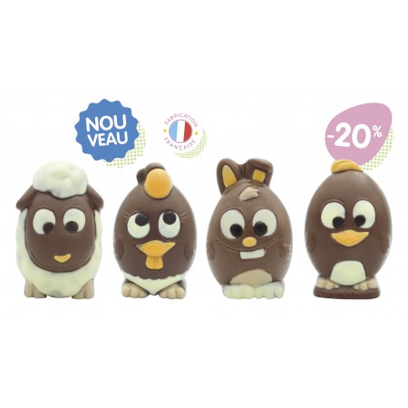 Lot de 4 Animaux rigolo...