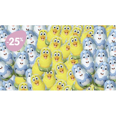 Lot poussins + lapins 1kg -25%