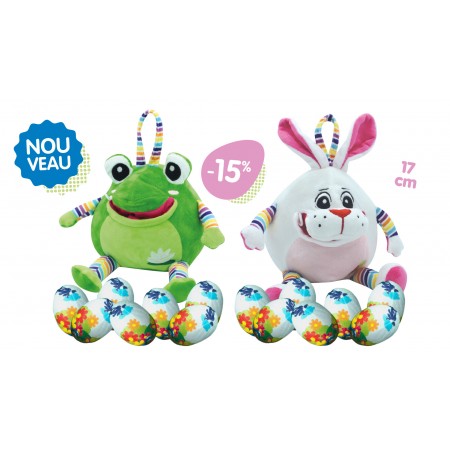 lot 1 grenouille + 1 lapin...