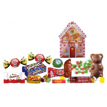 Sachet maison de Noël garni...