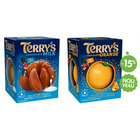 LOT DE 2 TERRY'S BALL AU CHOIX