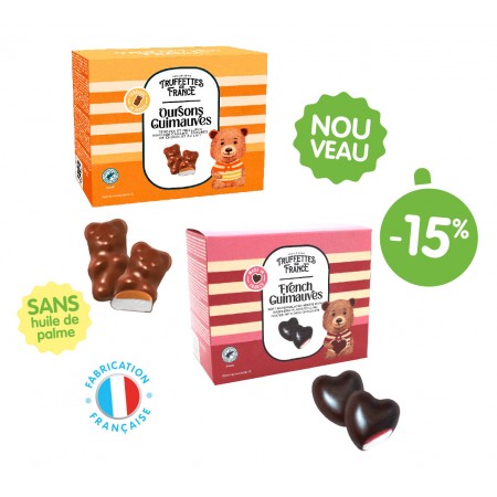 Lot de 2 boîtes de guimauves