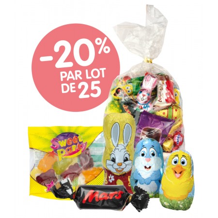 Lot de 25 sachets de Pâques