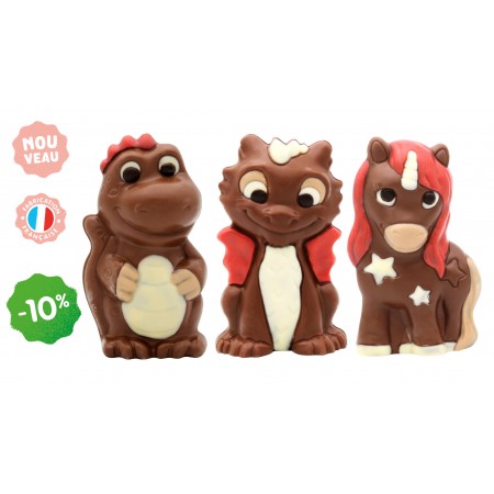 Lot de 2 bébés en chocolat...