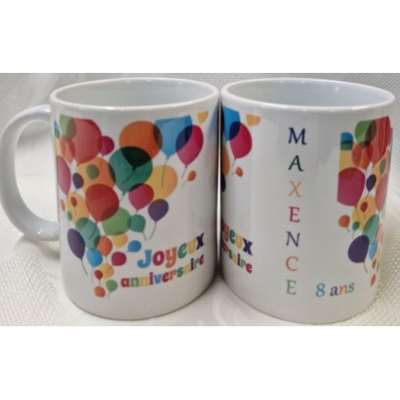 Mug Anniversaire (ballons...