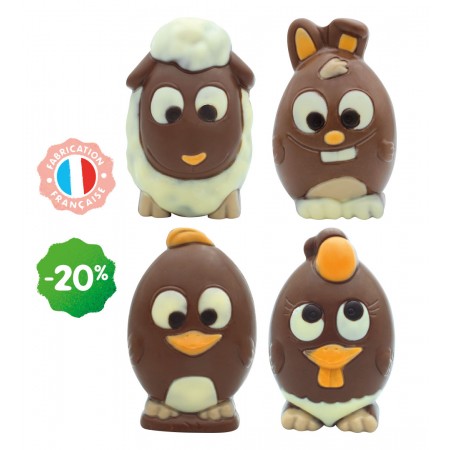 Lot de 4 animaux rigolo...