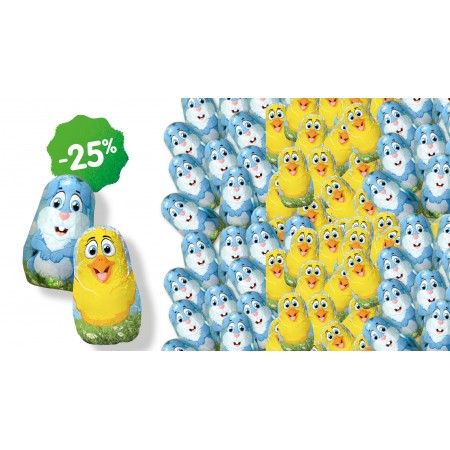 500g poussins + 500g lapins...